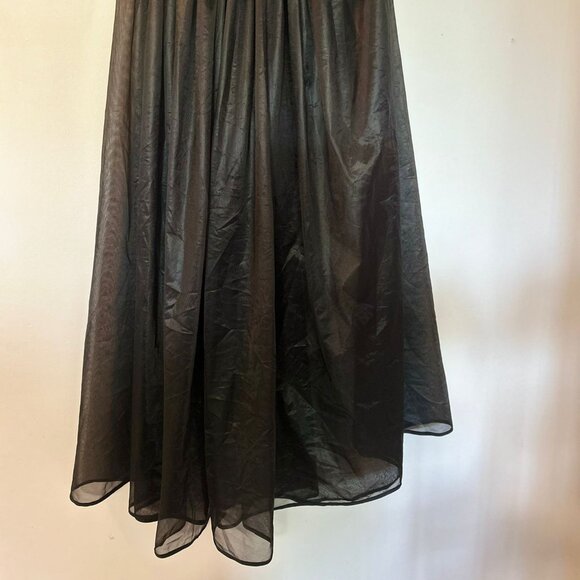 Jupe Longue Noire en Organza Transparent – Taille Élastique - Picture 3 of 3